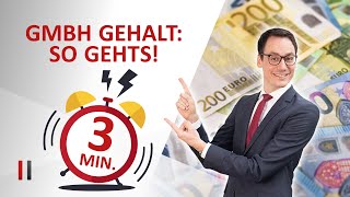 Maximales Gehalt für GmbHGeschäftsführer Beachte diese 3 Kriterien [upl. by Marylin]