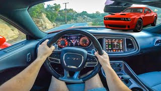 2022 Dodge Challenger Hellcat JailBreak POV DRIVE Review [upl. by Atteuqahc]