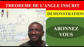 Démonstration du théorème de Langle inscrit [upl. by Eednas]