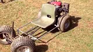 13 HP go kart with 17 inch ATV tires part 2 [upl. by Peedus571]