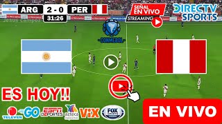 Argentina vs Perú en vivo donde ver a que hora juega Argentina vs Peru Eliminatorias Sudamericana [upl. by Ravert]