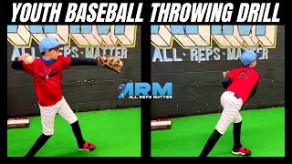 Baseball Throwing Drill For Beginner Youth Guys [upl. by Wachter]