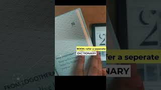 Kindle vs Paperback Builtin Dictionary Feature [upl. by Moises653]