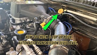 How To Check Automatic Transmission Fluid Most Cars Range Rover P38 46 V8 mechanictips car short [upl. by Malva]