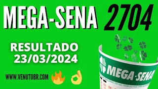 🍀 Resultado MegaSena 2704 [upl. by Nirek]