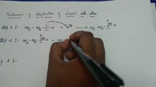 6 Dehydration of Alcohol to Ether  Mechanism [upl. by Ehsiom]