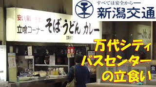 新潟交通バス 新潟駅から新潟空港 バスセンターの立食いも寄った！ [upl. by Lail]