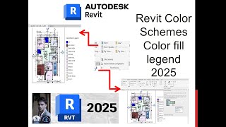 Revit color schemes  Revit color fill legend  PRAS Civil Tech Tamil  Revit room color fill [upl. by Annabell]