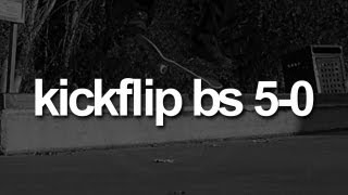 Kickflip Backside 50 FirstPerson Skateboarding [upl. by Omle118]