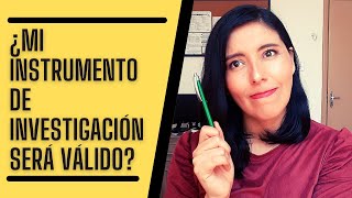 VALIDEZ DE INSTRUMENTOS CONCEPTOS Y TIPOS [upl. by Marianne]