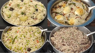 Quick White Pulao Recipes  Matar  Masoor  Anda  Aloo Pulao Recipes [upl. by Jessie863]