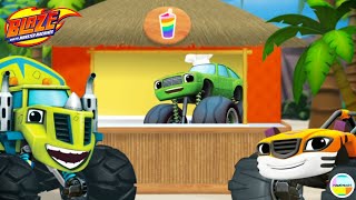 🥤 Blaze And The Monster Machines Pickle Makes Smoothies For Zeg And Stripes kids food [upl. by Ilka]