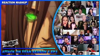 Full Episode Attack on Titan Season 4 Episode 3 Reaction Mashup  進撃の巨人 Shingeki no Kyojin s4 ep3 [upl. by Oruam]