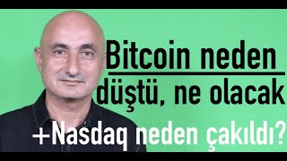 Bitcoin ve altcoinlerdeki düşüşün arka planı  Nasdaq neden çakıldı [upl. by Adyol]