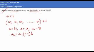 1 How many two digits numbers are divisible by 3 CBSE 2019 [upl. by Eima724]