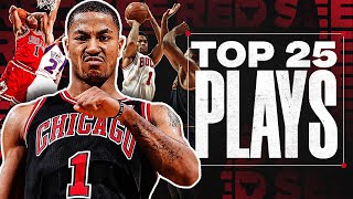 Derrick Roses Top 25 Plays as a Chicago Bull 🌹 [upl. by Eceryt]