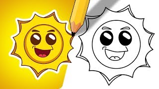 How to Draw Sun  Step by Step [upl. by Atteiram127]