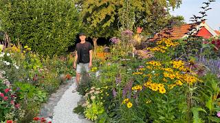 August Garden Tour  Late Summer Cottage Garden  Perennial Garden [upl. by Ynnig620]