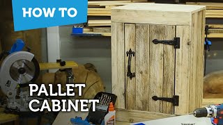 How to make a pallet cabinet with a door [upl. by Bred51]