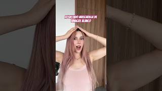 Resultado final de mascarilla de vinagre 😯 hair viralvideo vlog [upl. by Edecrem]