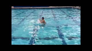 Water Polo Goalie Conditioning Skill Swim to Lunge w Goalie Backstroke to Lunge [upl. by Giselle]