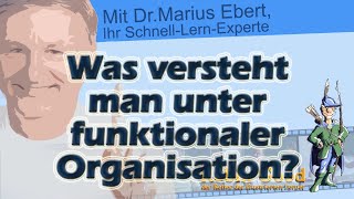 Was versteht man unter funktionaler Organisation [upl. by Mosnar]