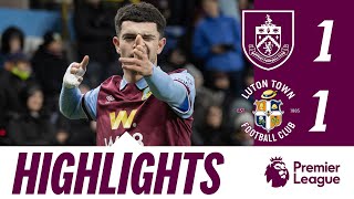 Late Luton Goal Denies Clarets Win  HIGHLIGHTS  Burnley 1  1 Luton Town [upl. by Avenej356]