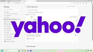 How to Make Yahoo My Homepage in Microsoft Edge Guide [upl. by Nosahc492]