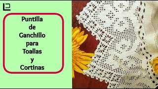 Puntilla de ganchillo para cortinas o toallasdiy [upl. by Anitsua911]