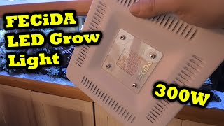 300W FECiDA Waterproof LED Grow Light for Refugium  How to Grow Marine Algae [upl. by Salokkin]