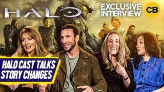 Halo TV Series Cast Interview Pablo Schreiber Natascha McElhone Olive Gray Jen Taylor Yerin Ha [upl. by Biddick]