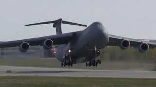 Lockheed C5M Super Galaxy Takeoff [upl. by Ixela363]