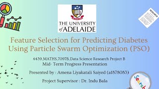 Feature Selection for predicting Diabetes Using Particle Swarm Optimization PSO [upl. by Berget]