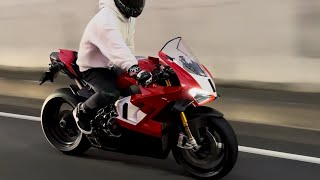 DUCATI V4R 2023 Panigale Termignoni full exhaust sound🔥 Sounds beastly and terrifying man😱 [upl. by Aenotna]