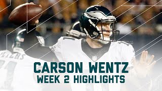 Every Carson Wentz Throw  Eagles vs Bears  NFL Week 2 Player Highlights [upl. by Williamsen]