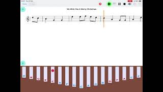 quotWe Wish You A Merry Christmasquot kalimba notes  quotEasy Notequot app iOS amp Android  learn kalimba [upl. by Airetnahs272]