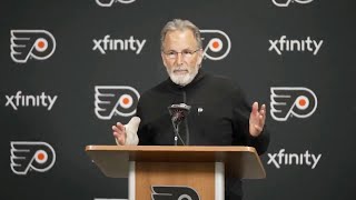 John Tortorella says what he thinks about his goalie without saying a word [upl. by Pournaras497]