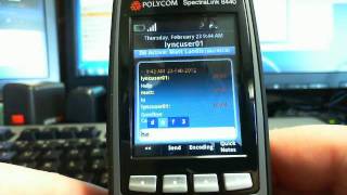 First Impression Review of Polycom Spectralink 8440 Lync Functionality [upl. by Leandre627]