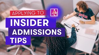 Insider College Application Advice from American University [upl. by Eniotna82]