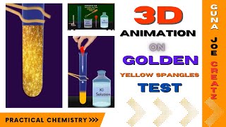 GOLDEN YELLOW SPANGLES TEST PRACTICAL CHEMISTRY CONFIRMATORY TEST FOR LEAD BASIC RADICAL PUBLIC [upl. by Yruoc]