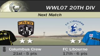 FIFA 07  WWL 07 20th Division Week 6 Match 11  Columbus Crew vs FC Libourne AI vs AI [upl. by Hanford112]