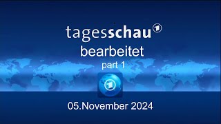 tagesschau vom 05 11 2024 bearbeitet die wohl kürzeste sendung siehe Beschreibung [upl. by Dodie]