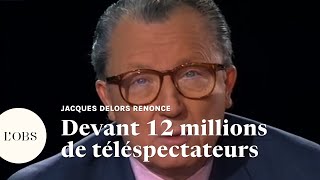 Mort de Jacques Delors  ce moment où il annonçait qu’il ne serait pas candidat à la présidentielle [upl. by Ttreve]