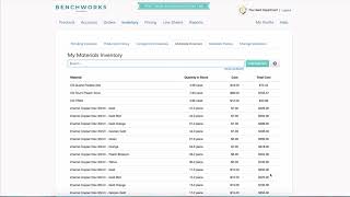 Add Materials Inventory to BenchWorks [upl. by Reham]
