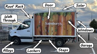 Supermarket Delivery Van to ULTIMATE Winter Campervan Van Build Part 1 [upl. by Eirised318]