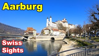 Aarburg Switzerland 4K Where Aare River flows backwards [upl. by Myna]