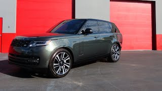 2023 Range Rover P400 SE Belgravia Green  paint corrected  Ceramiccoated  Xpel ceramic tint [upl. by Silrac877]