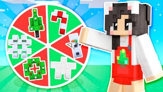 ❤️Wheel Spin Decides My Minecraft Christmas House [upl. by Jeno940]