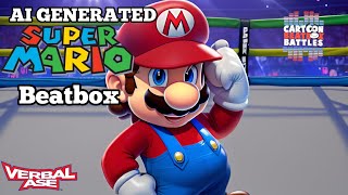 AI Generated Mario Beatbox  Cartoon Beatbox Battles [upl. by Aiva2]