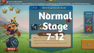 Lords mobile normal stage 712 f2pBest Explosives ever normal stage 712 [upl. by Leinadnhoj333]